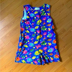 1990s Womens Romper